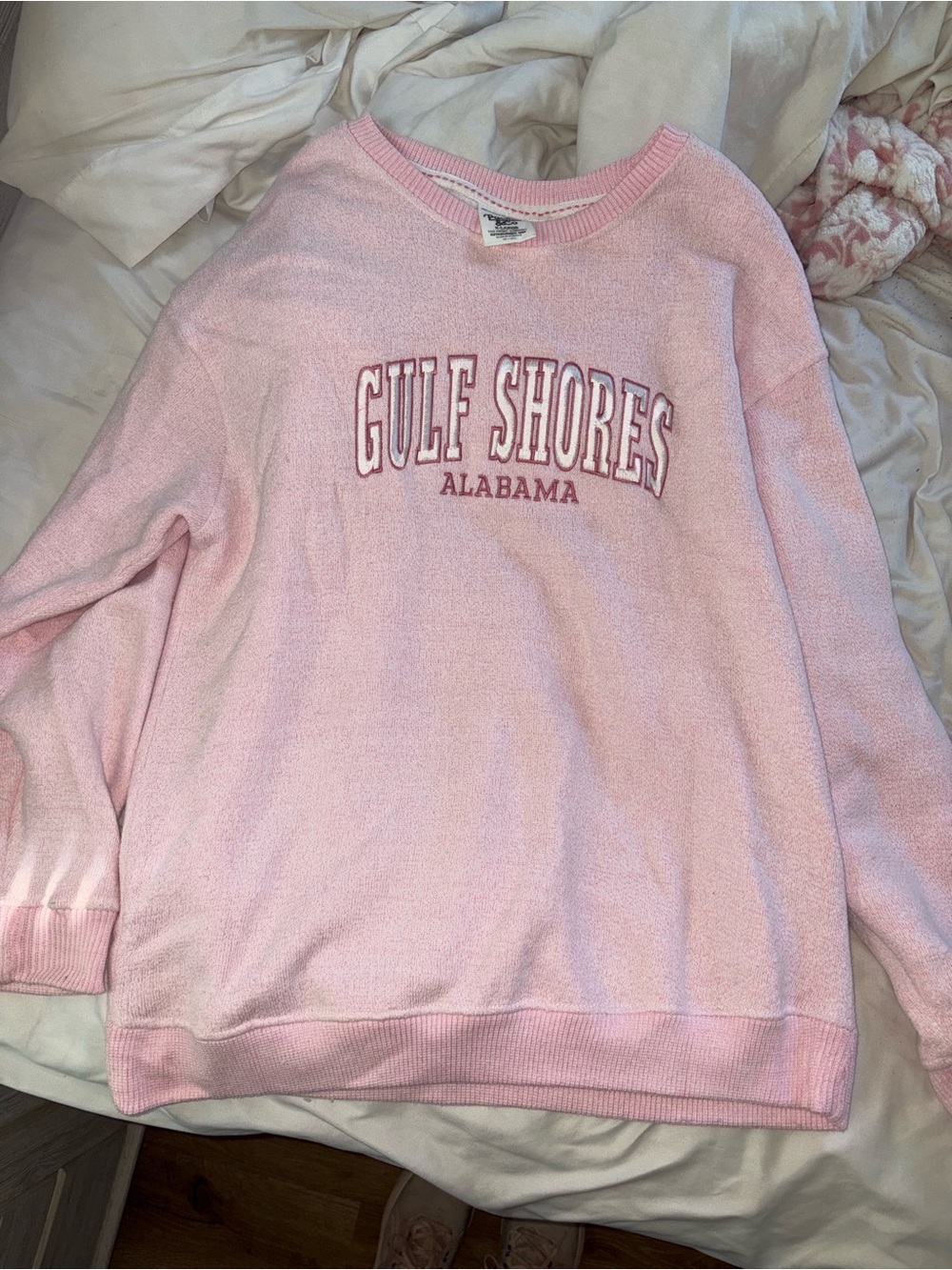 Gulf Shores Alabama Pink Crewneck Sweatshirt